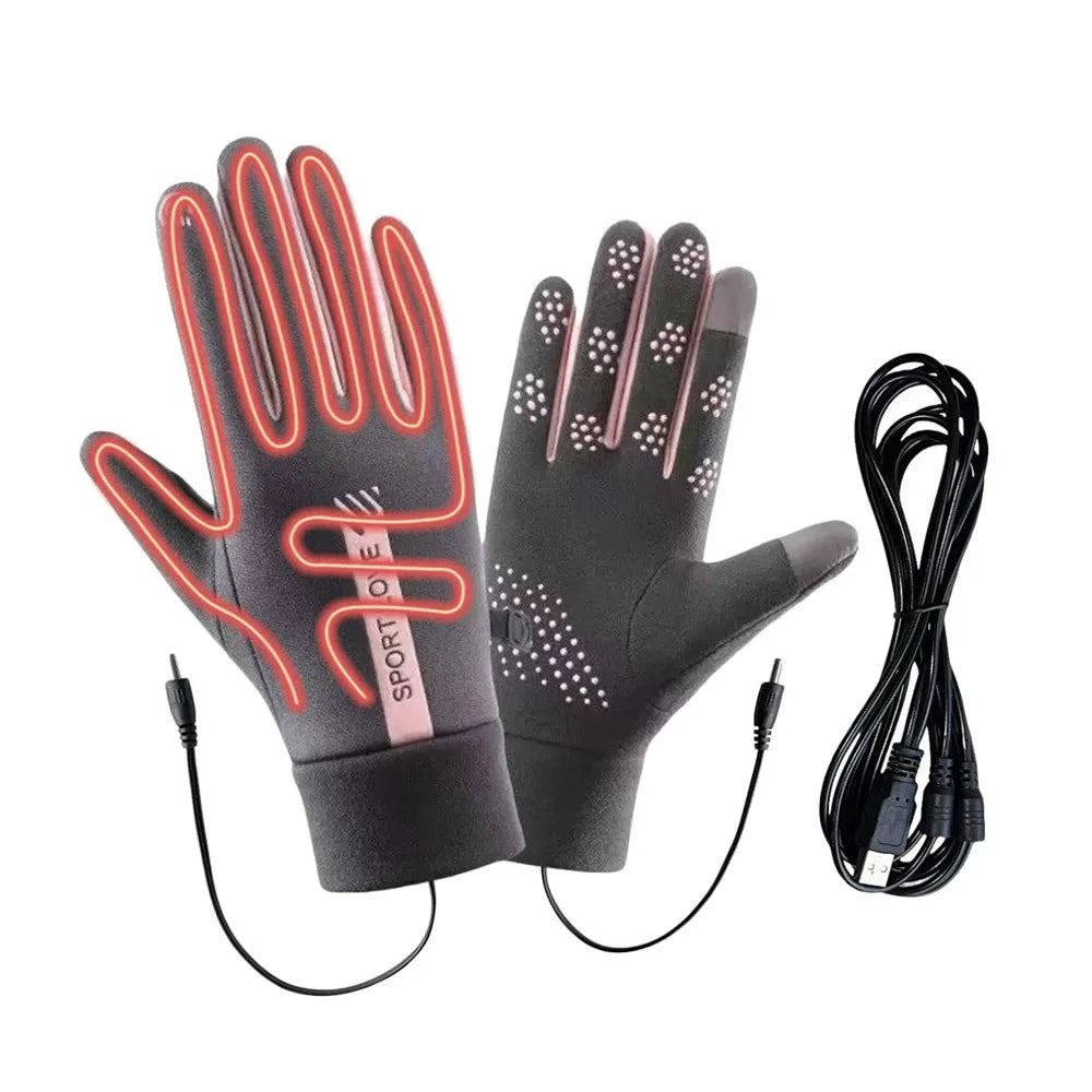 Gants chauffants batterie rechargeable tactiles avec chauffage réglable