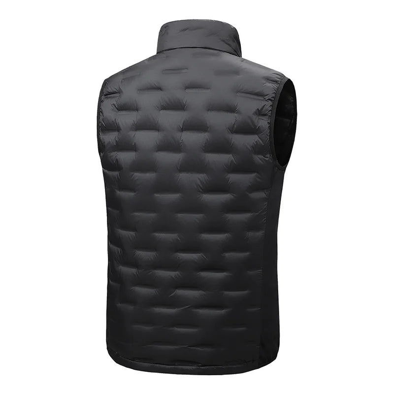 Doudoune sans manches homme imperméable légère coupe vent avec poches multiples
