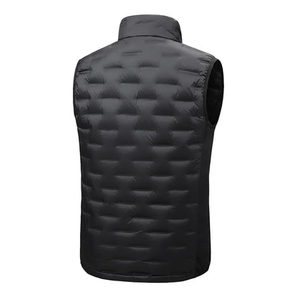 Doudoune sans manches homme imperméable légère coupe vent avec poches multiples