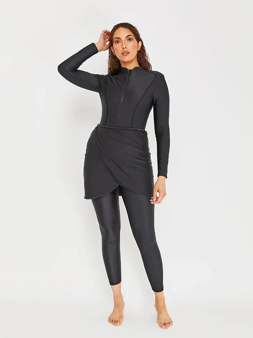 3PCS Burkini Modeste - Maillot de Bain Femme Musulmane-Burkini-PARIS FEMME