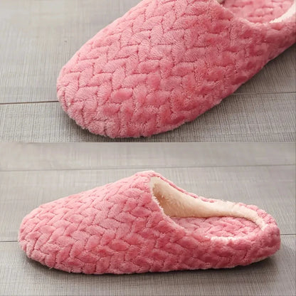 Chaussons femme moelleux antidérapants intérieur automne hiver