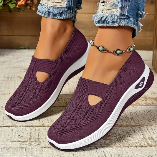 Chaussure orthopédique à semelle souple tissée pour femmes-CHAUSSURES ORTHOPÉDIQUES-PARIS FEMME