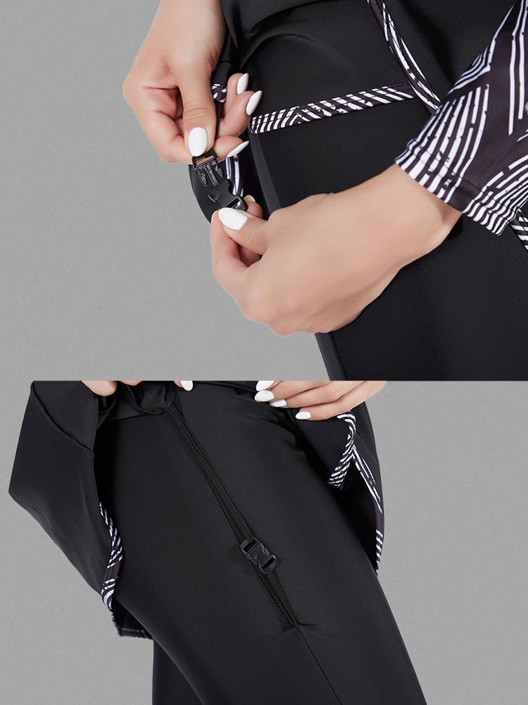 Burkini Modeste 3 Pièces - Maillot Patchwork Sportif-PARIS FEMME