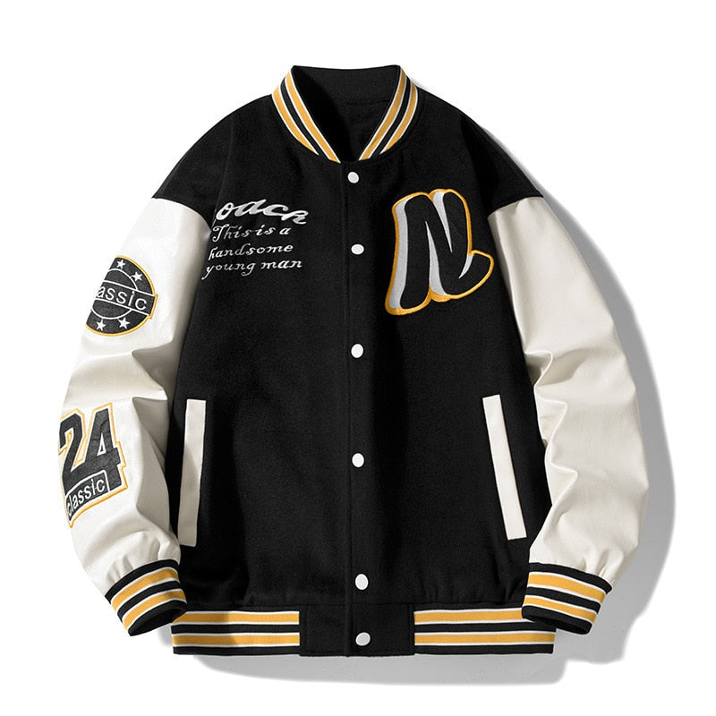 Veste Varsity Homme | Style Baseball | Streetwear Décontracté
