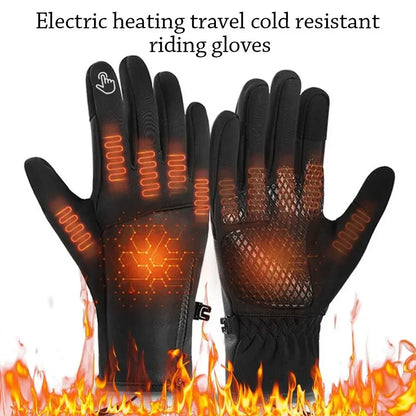 Gants chauffants batterie rechargeable homme en cuir tactiles