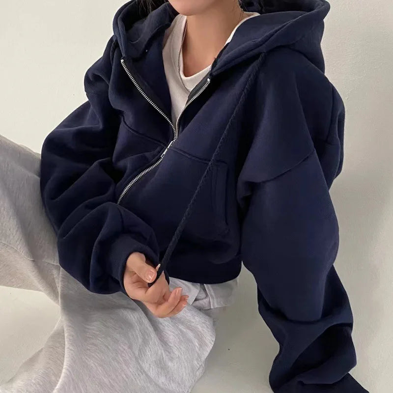 Sweat à capuche femme | Doublure polaire chaude, Coupe décontractée et fine