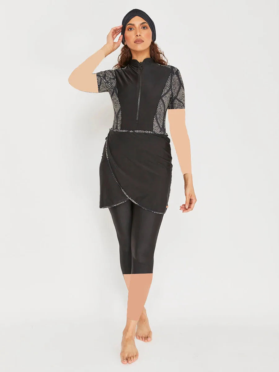 Burkini Modeste 3PCS - Maillot de Bain Femme - Séchage Rapide-PARIS FEMME