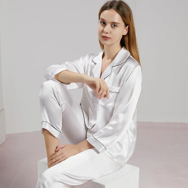 Elise - Pyjama soie femme - Ensemble luxe 2 pièces