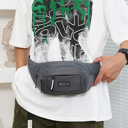 Sac de taille anti-vol | Toile, ultra-fin | Homme sport plein air