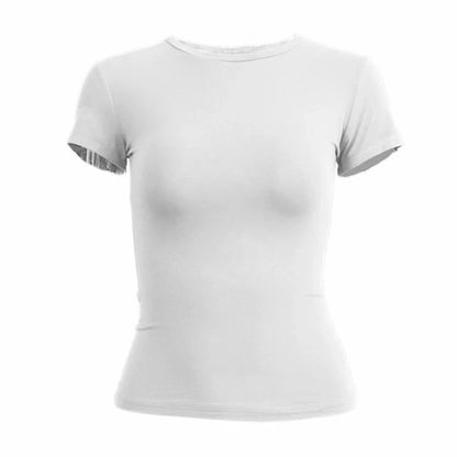 T-shirt Femme | Manches Courtes, Coupe Ajustée | Y2K, Filet