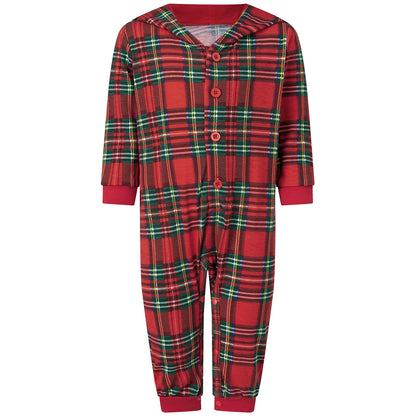 Pyjama Noël famille assorti carreaux rouge adulte enfant bébé