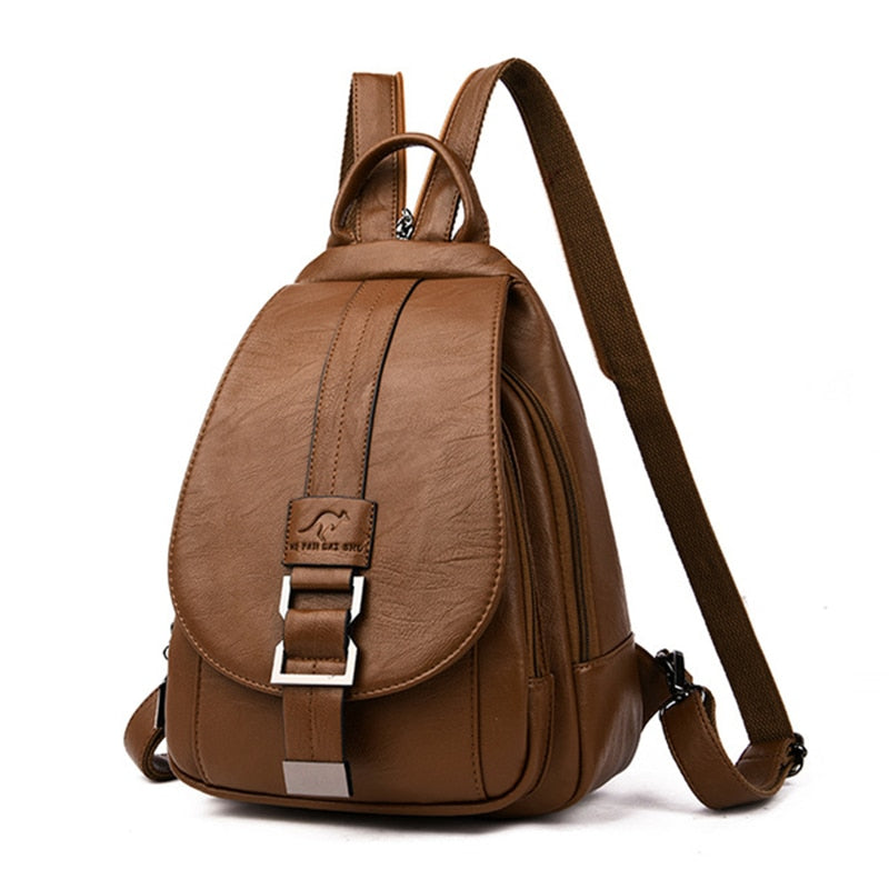 Sac à dos femme | Synthétique imperméable, spacieux | 7 couleurs