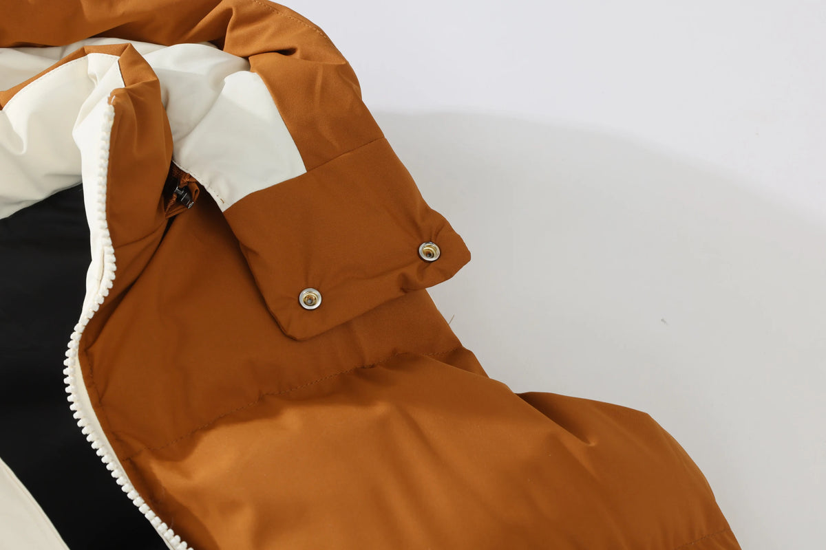 Doudoune sans manches homme imperméable avec capuche amovible, zip et poches rabats