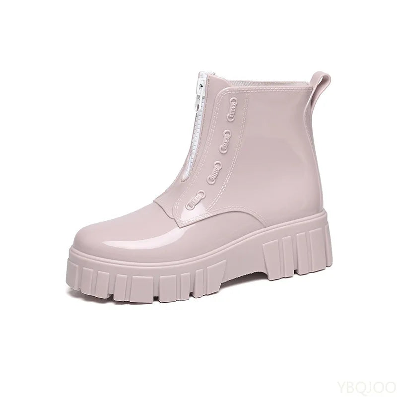 Bottes de pluie femme | Imperméables, semelle antidérapante, talon compensé