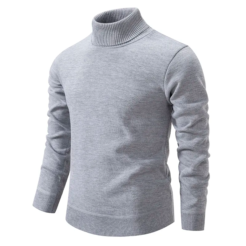 Pull homme col roulé - Coton doux - Haute qualité