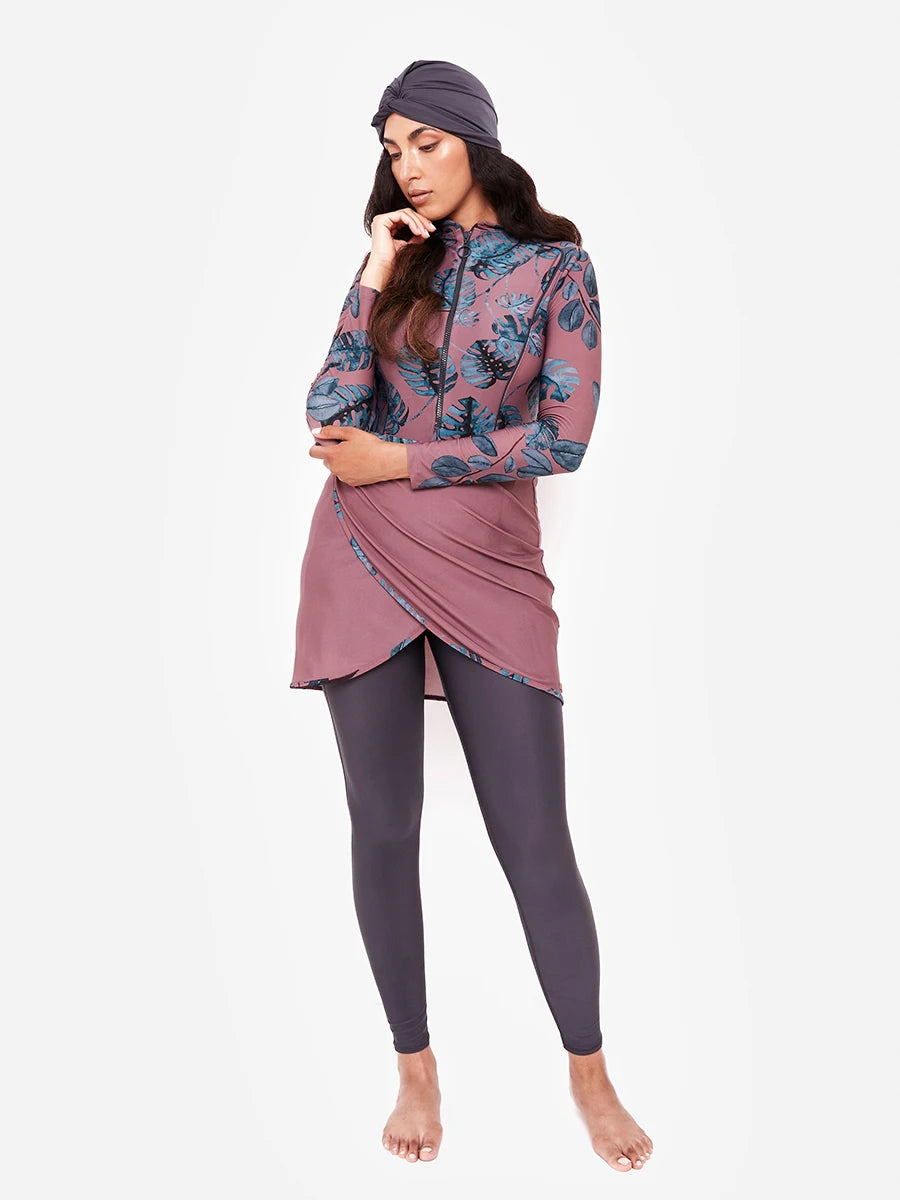 Burkini Modeste 3 Pièces - Maillot Patchwork Sportif-PARIS FEMME