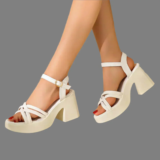 Naya – Sandale luxueuse et élégante avec talon sculpté et brides délicates-Sandales-PARIS FEMME