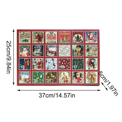 Calendrier de l'avent chaussettes femme homme Noël 12 paires hiver