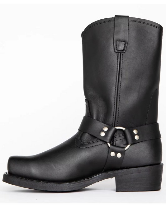 Bottes Western Homme | Cuir PU, Slip-On, Mi-Mollet