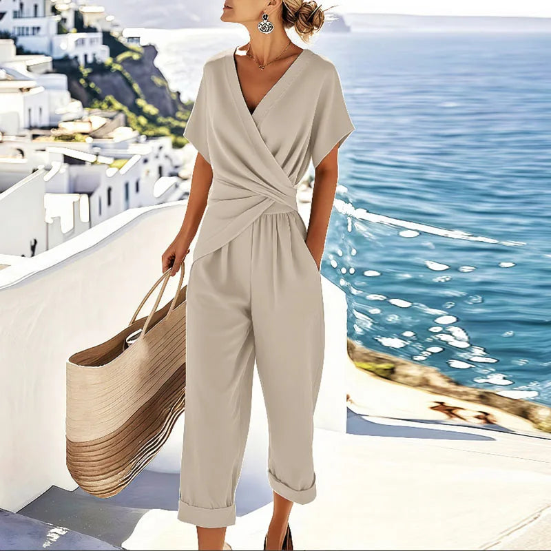 Ensemble deux pièces | Haut portefeuille et pantalon | Coupe décontractée