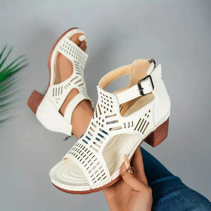 Sandales Femme Talon Haut | Rétro Gladiateur Plateforme