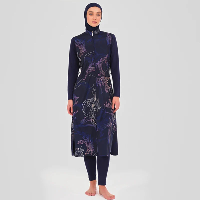 Burkini Modeste 3PCS - Maillot de Bain Femme Imperméable-Burkini-PARIS FEMME