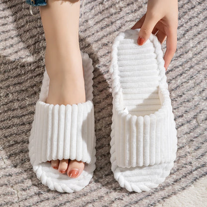 Pantoufles pour hommes ouvertes aux orteils | Automne hiver, antidérapantes, respirantes