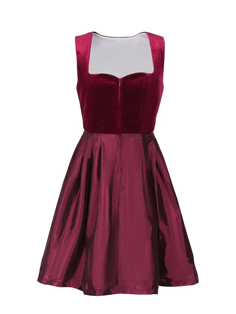 Dirndl Kleid Damen - Weicher Stoff - Elegantes Rot - Festkleid Oktoberfest