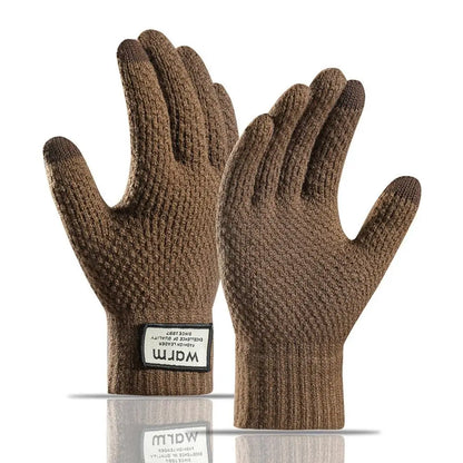 Gants hiver femme maille tactile doublure polaire thermiques