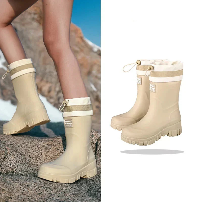 Bottes de Pluie Femme | Rétro, Imperméable, Antidérapant