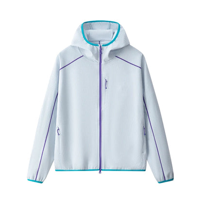Veste softshell col montant zippée gauffrée homme femme printemps automne