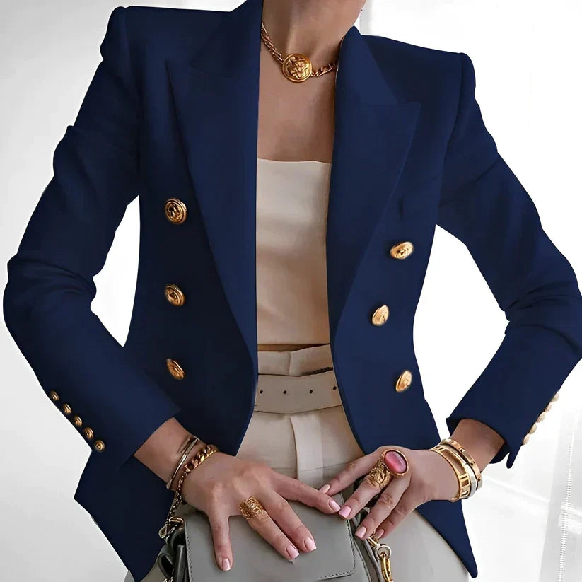 Blazer femme | Boutonnage simple, épaules structurées
