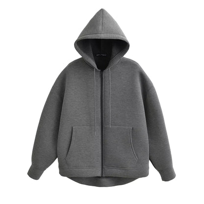 Sweat-shirt Femme Zippé | Manches Longues, Grandes Poches