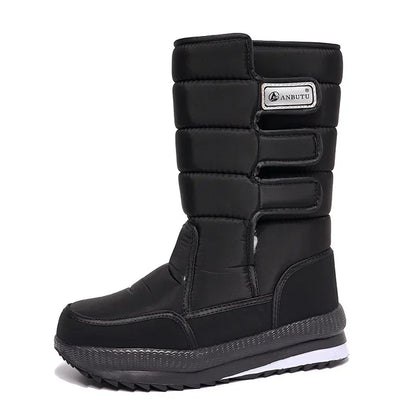Bottes mi-hautes homme imperméables | Hiver, plateforme antidérapante