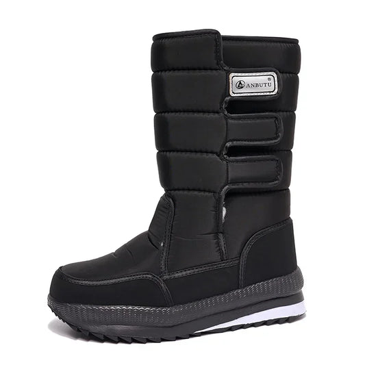 Bottes mi-hautes homme imperméables | Hiver, plateforme antidérapante