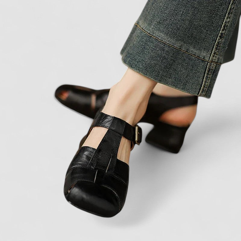 Chaussures Mary Jane | Talon Épais, Bout Carré | Orthopédiques