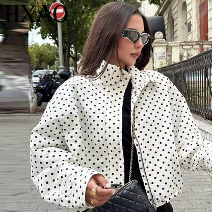 Veste de Bombarde Femme | Oversize à Pois, Manches Longues