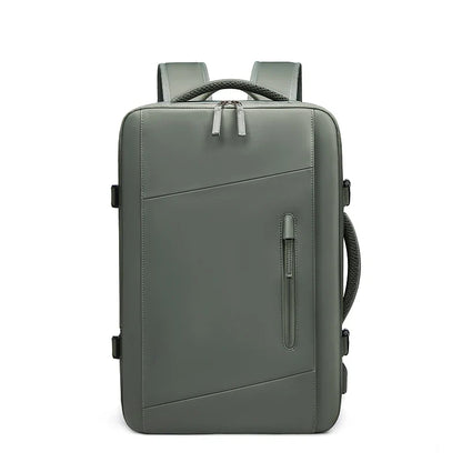 Sac à dos ordinateur imperméable USB avec compartiment 17 pouces et extensible 39L