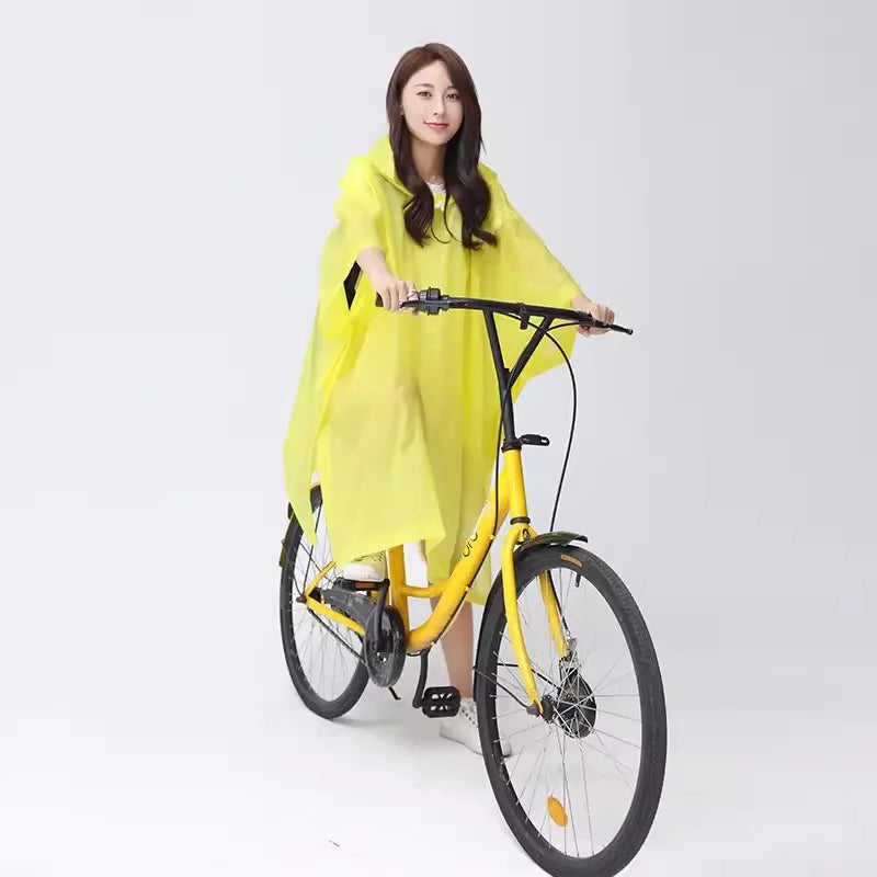 Imperméable Femme Poncho Transparent Coupe Vent Unisexe Réutilisable