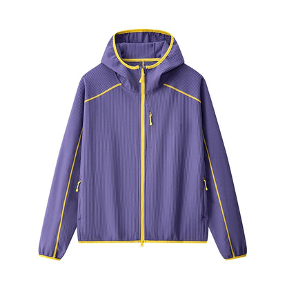 Veste softshell col montant zippée gauffrée homme femme printemps automne
