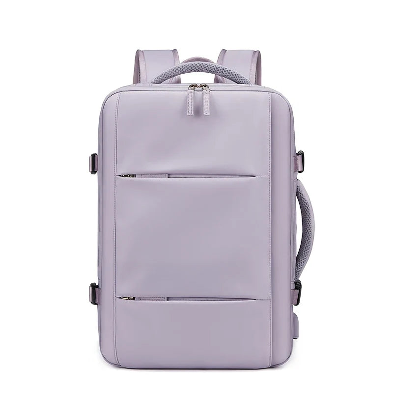 Sac à dos ordinateur imperméable USB avec compartiment 17 pouces et extensible 39L