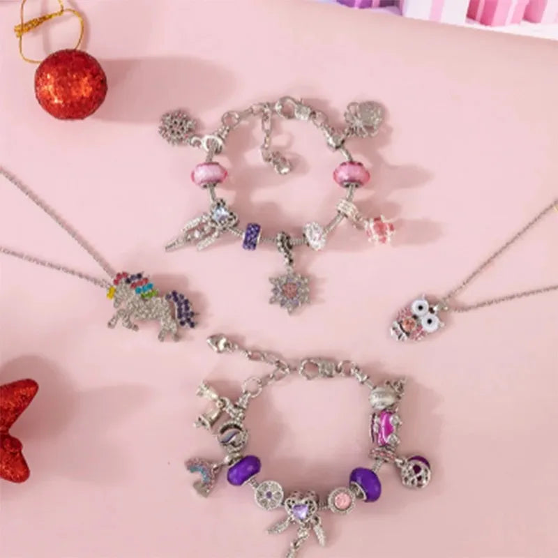 Calendrier avent bracelet charms DIY 24 jours Noël cadeau femme