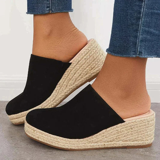 Cristy | Sandales à talons compensés élégantes pour femmes-Sandales-PARIS FEMME