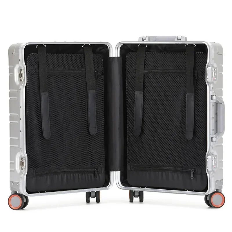 Valise aluminium-magnésium | Serrure TSA | Roues 360°