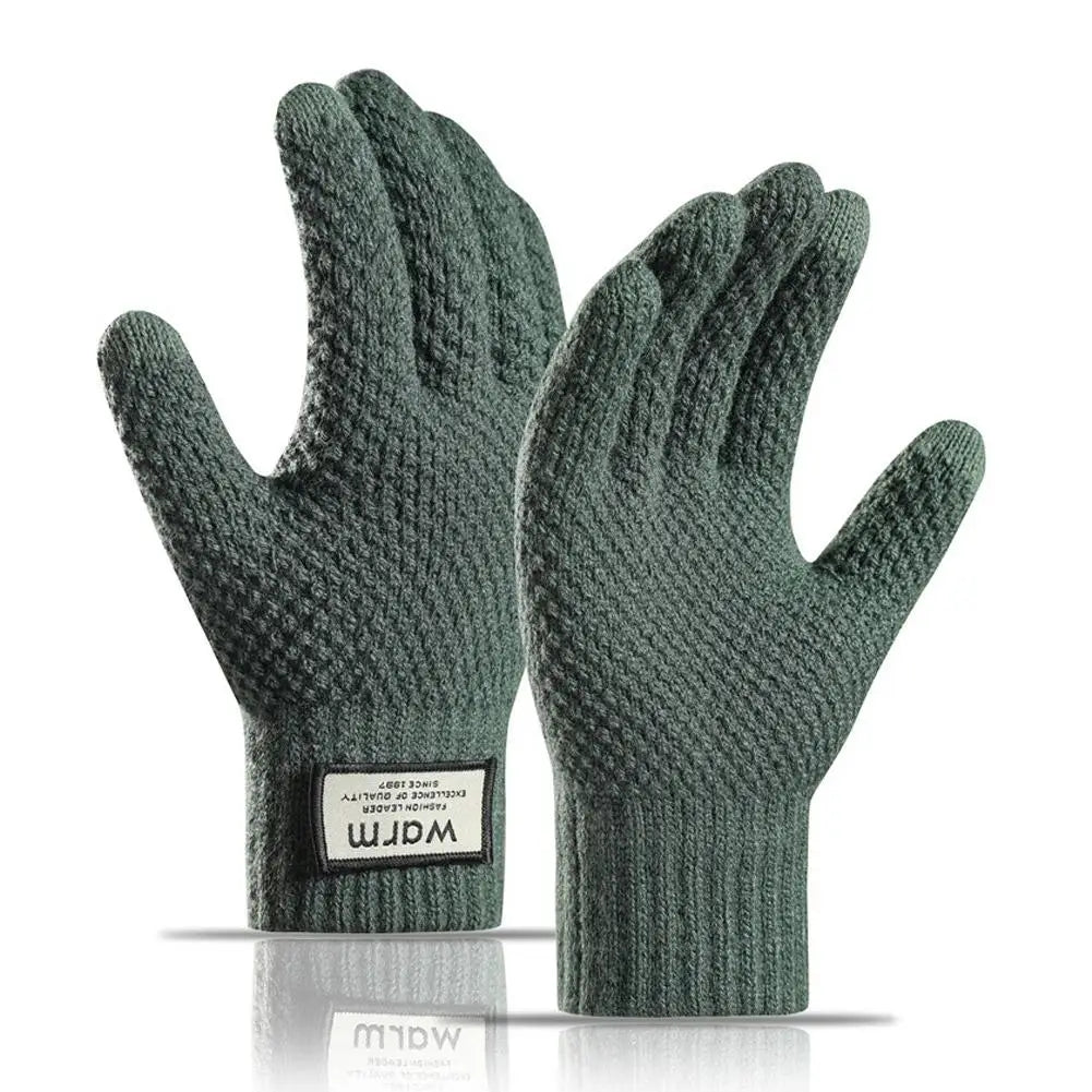 Gants hiver femme maille tactile doublure polaire thermiques