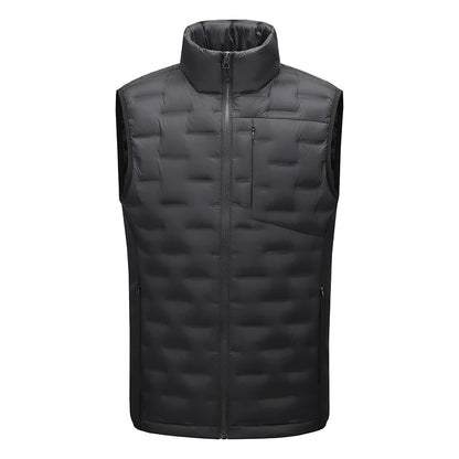 Doudoune sans manches homme imperméable légère coupe vent avec poches multiples