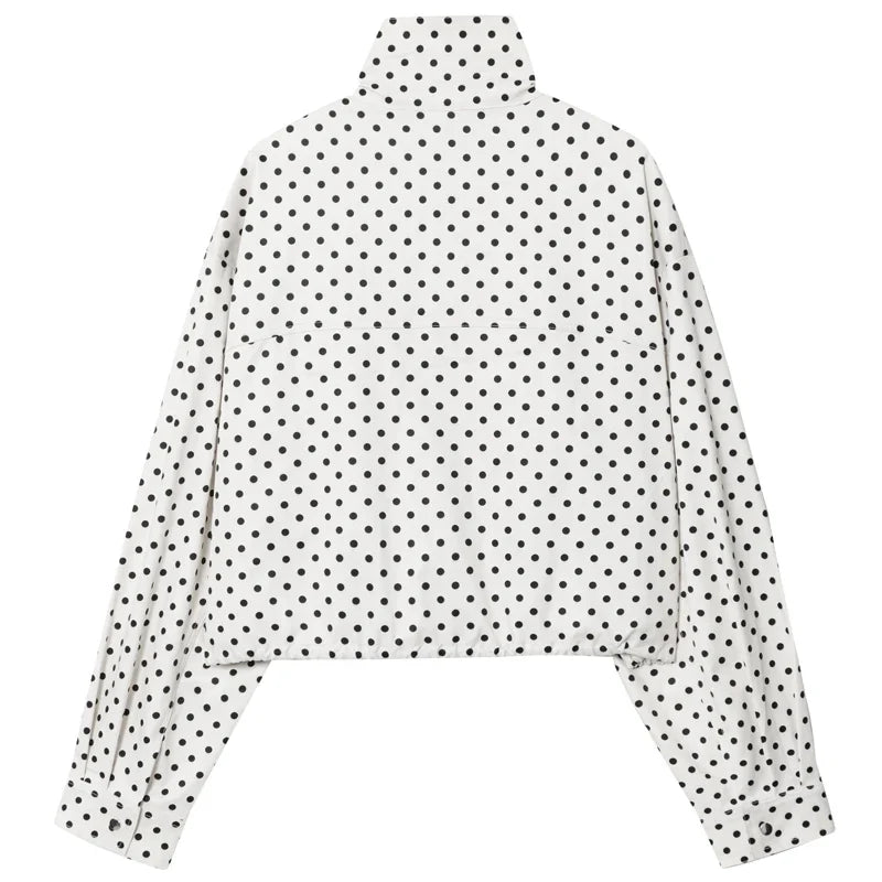 Veste de Bombarde Femme | Oversize à Pois, Manches Longues