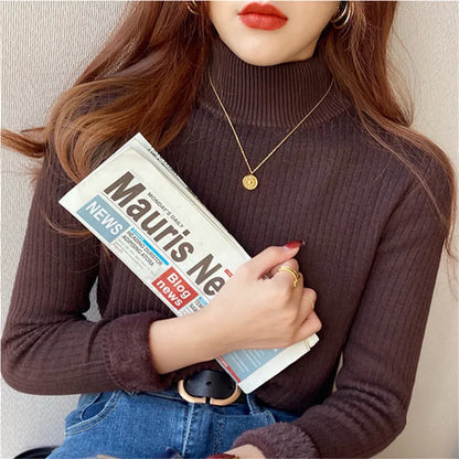 Tricot femme | Col polo, hiver, doublure thermique