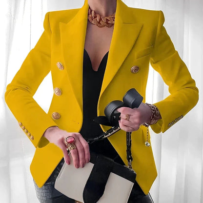 Blazer femme | Boutonnage simple, épaules structurées