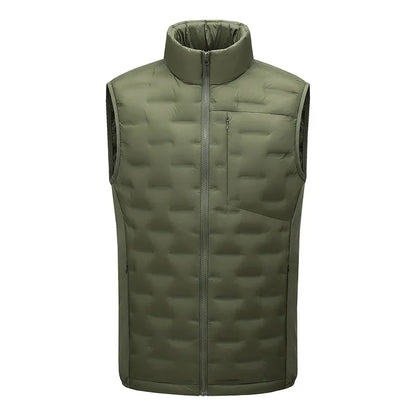 Doudoune sans manches homme imperméable légère coupe vent avec poches multiples